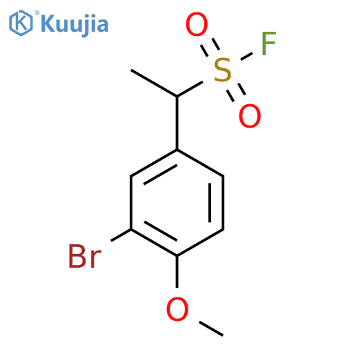 1-(3-bromo-4-methoxyphenyl)ethane-1-sulfonyl fluoride structure