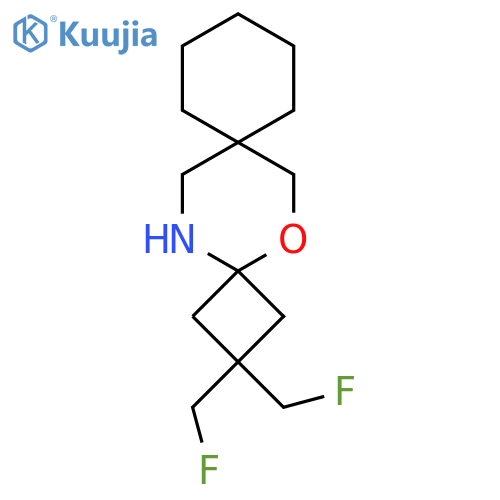 2,2-bis(fluoromethyl)-5-oxa-14-azadispiro3.2.5^{7}.2^{4}tetradecane structure