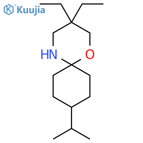 3,3-diethyl-9-(propan-2-yl)-1-oxa-5-azaspiro5.5undecane structure