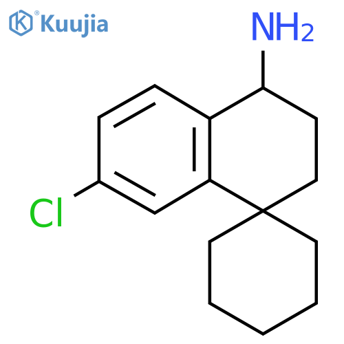 7'-chloro-3',4'-dihydro-2'H-spirocyclohexane-1,1'-naphthalene-4'-amine structure