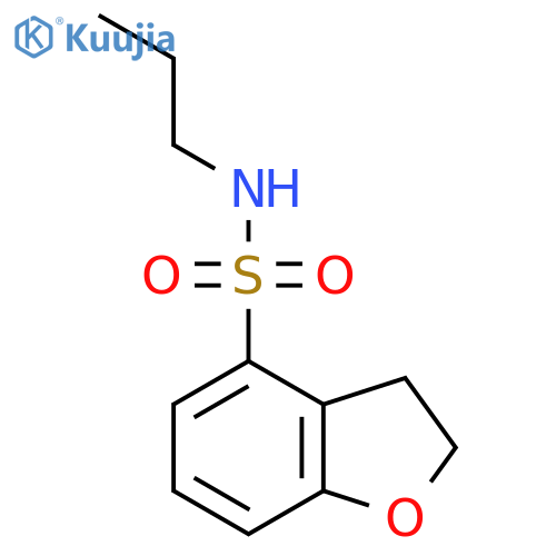N-propyl-2,3-dihydro-1-benzofuran-4-sulfonamide structure