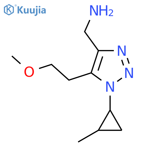 5-(2-methoxyethyl)-1-(2-methylcyclopropyl)-1H-1,2,3-triazol-4-ylmethanamine structure