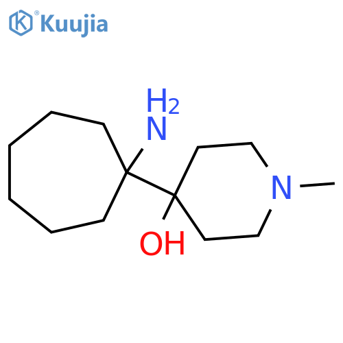 4-(1-Aminocycloheptyl)-1-methylpiperidin-4-ol structure