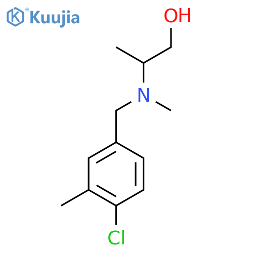 2-{(4-chloro-3-methylphenyl)methyl(methyl)amino}propan-1-ol structure