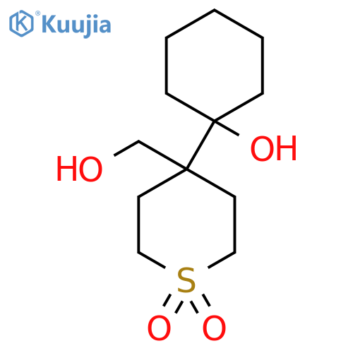 4-(1-Hydroxycyclohexyl)-4-(hydroxymethyl)-1lambda6-thiane-1,1-dione structure