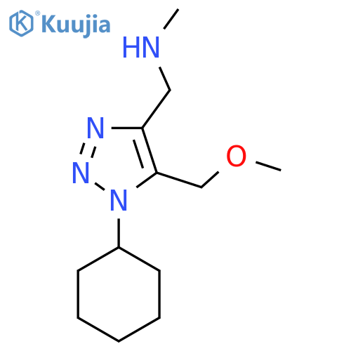 {1-cyclohexyl-5-(methoxymethyl)-1H-1,2,3-triazol-4-ylmethyl}(methyl)amine structure