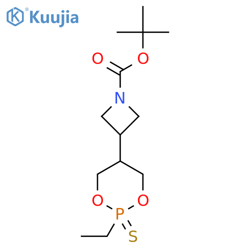 tert-butyl 3-(2-ethyl-2-sulfanylidene-1,3,2lambda5-dioxaphosphinan-5-yl)azetidine-1-carboxylate structure