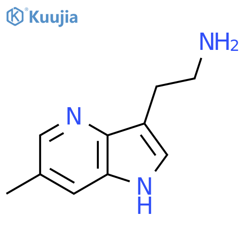 2-{6-methyl-1H-pyrrolo3,2-bpyridin-3-yl}ethan-1-amine structure