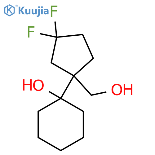 1-3,3-difluoro-1-(hydroxymethyl)cyclopentylcyclohexan-1-ol structure