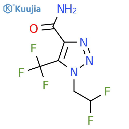 1-(2,2-difluoroethyl)-5-(trifluoromethyl)-1H-1,2,3-triazole-4-carboxamide structure