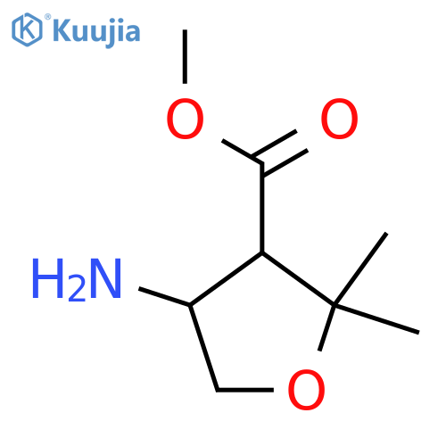 methyl 4-amino-2,2-dimethyloxolane-3-carboxylate structure