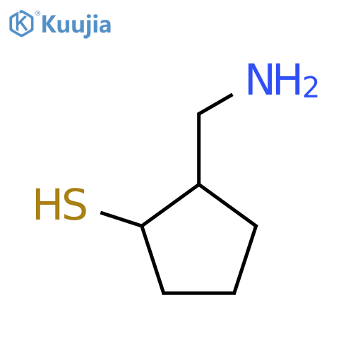 2-(aminomethyl)cyclopentane-1-thiol structure