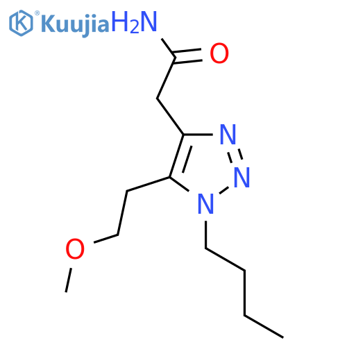 2-1-butyl-5-(2-methoxyethyl)-1H-1,2,3-triazol-4-ylacetamide structure