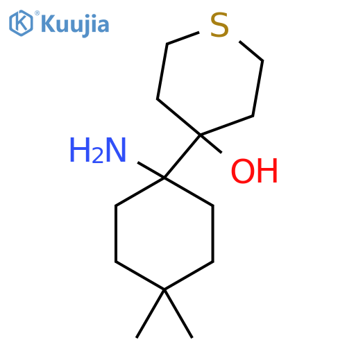4-(1-amino-4,4-dimethylcyclohexyl)thian-4-ol structure