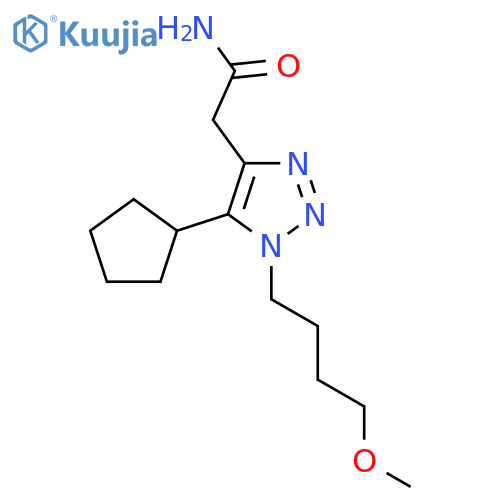 2-5-cyclopentyl-1-(4-methoxybutyl)-1H-1,2,3-triazol-4-ylacetamide structure