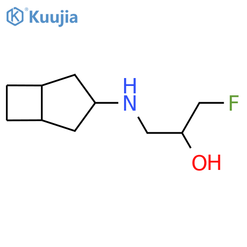 1-({bicyclo3.2.0heptan-3-yl}amino)-3-fluoropropan-2-ol structure