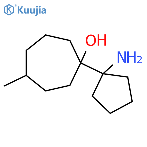 1-(1-Aminocyclopentyl)-4-methylcycloheptan-1-ol structure
