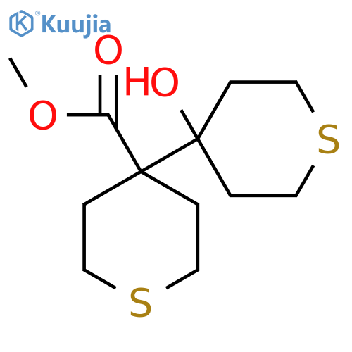 methyl 4-(4-hydroxythian-4-yl)thiane-4-carboxylate structure