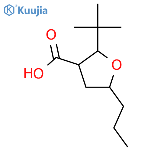 2-tert-butyl-5-propyloxolane-3-carboxylic acid structure
