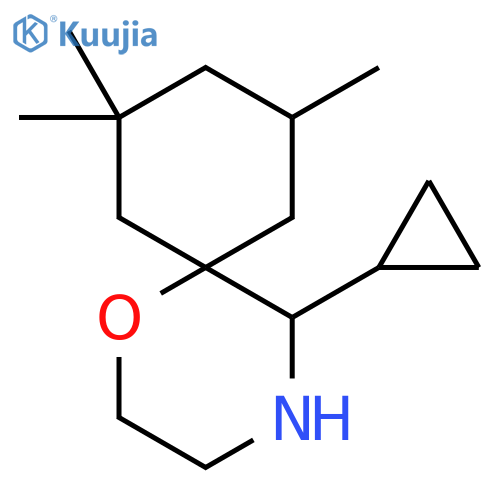 5-cyclopropyl-8,8,10-trimethyl-1-oxa-4-azaspiro5.5undecane structure
