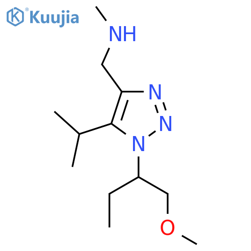 {1-(1-methoxybutan-2-yl)-5-(propan-2-yl)-1H-1,2,3-triazol-4-ylmethyl}(methyl)amine structure