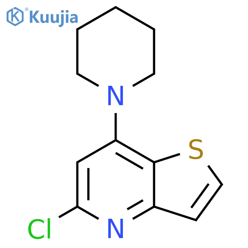 1-{5-chlorothieno3,2-bpyridin-7-yl}piperidine structure