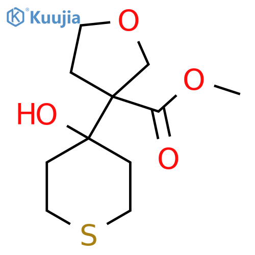 methyl 3-(4-hydroxythian-4-yl)oxolane-3-carboxylate structure
