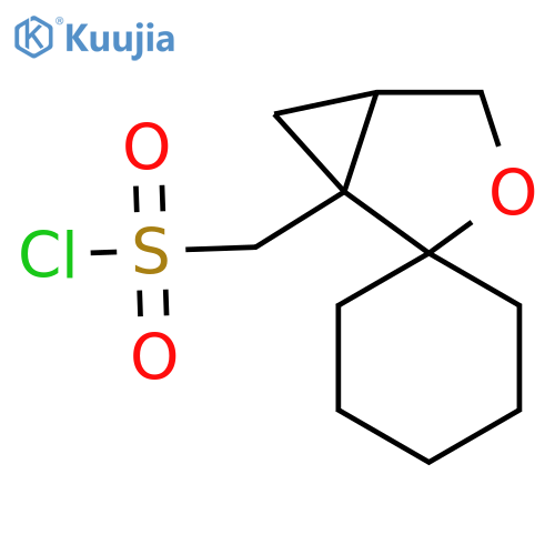 3-oxaspirobicyclo3.1.0hexane-2,1'-cyclohexane-1-ylmethanesulfonyl chloride structure