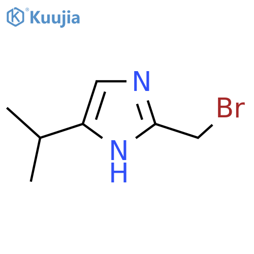 2-(bromomethyl)-4-(propan-2-yl)-1H-imidazole structure