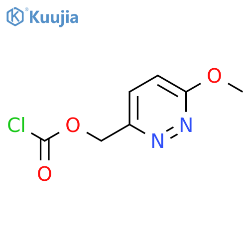 (6-methoxypyridazin-3-yl)methyl chloroformate structure