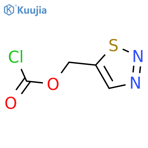 1,2,3-thiadiazol-5-ylmethyl chloroformate structure