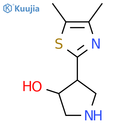 4-(dimethyl-1,3-thiazol-2-yl)pyrrolidin-3-ol structure