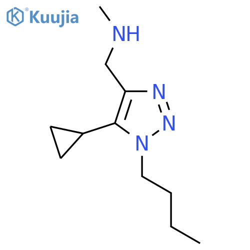 (1-butyl-5-cyclopropyl-1H-1,2,3-triazol-4-yl)methyl(methyl)amine structure