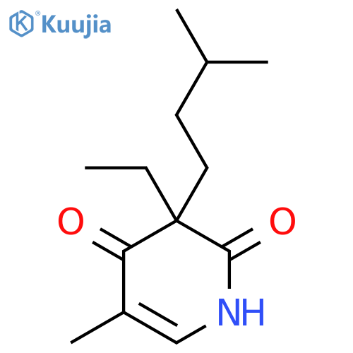 3-ethyl-5-methyl-3-(3-methylbutyl)-1,2,3,4-tetrahydropyridine-2,4-dione structure