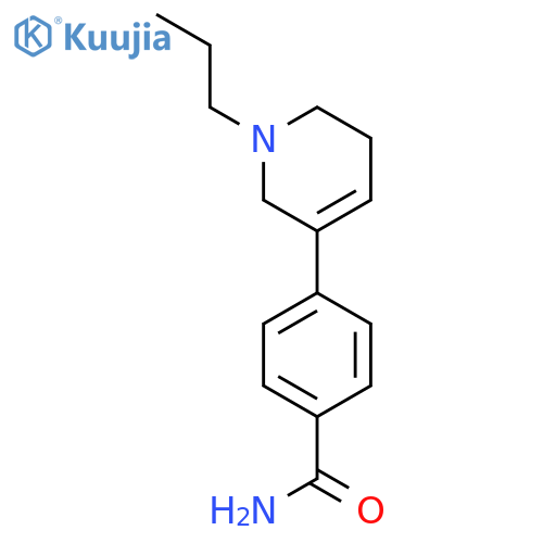 4-(1-propyl-1,2,5,6-tetrahydropyridin-3-yl)benzamide structure