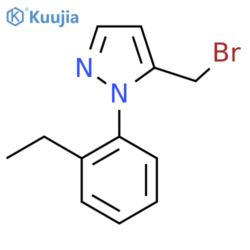 5-(bromomethyl)-1-(2-ethylphenyl)-1H-pyrazole structure