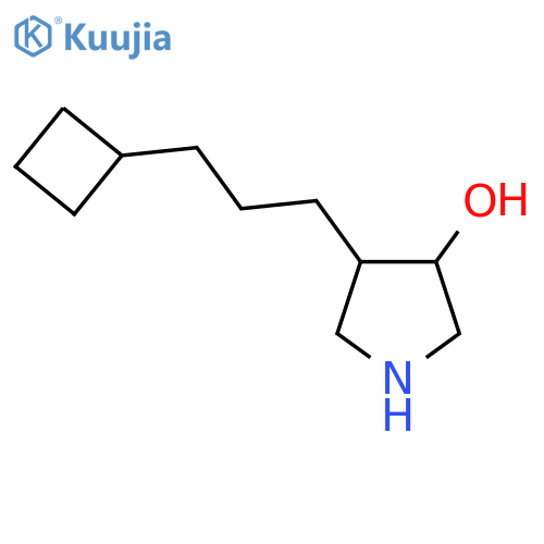 4-(3-cyclobutylpropyl)pyrrolidin-3-ol structure