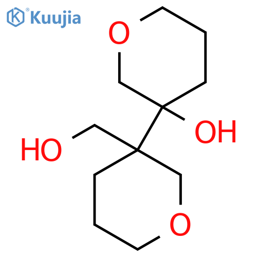 3-3-(hydroxymethyl)oxan-3-yloxan-3-ol structure