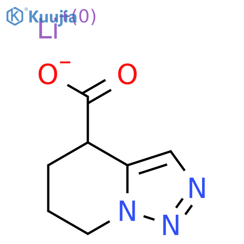 lithium(1+) ion 4H,5H,6H,7H-1,2,3triazolo1,5-apyridine-4-carboxylate structure