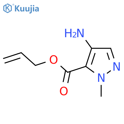 prop-2-en-1-yl 4-amino-1-methyl-1H-pyrazole-5-carboxylate structure