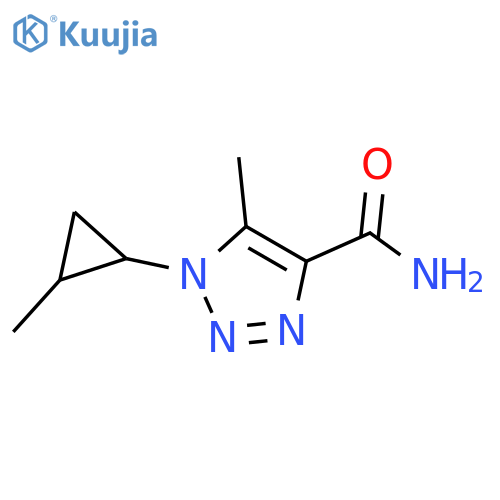5-methyl-1-(2-methylcyclopropyl)-1H-1,2,3-triazole-4-carboxamide structure