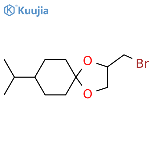 2-(bromomethyl)-8-(propan-2-yl)-1,4-dioxaspiro4.5decane structure