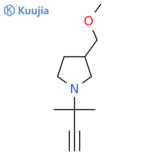 3-(methoxymethyl)-1-(2-methylbut-3-yn-2-yl)pyrrolidine structure