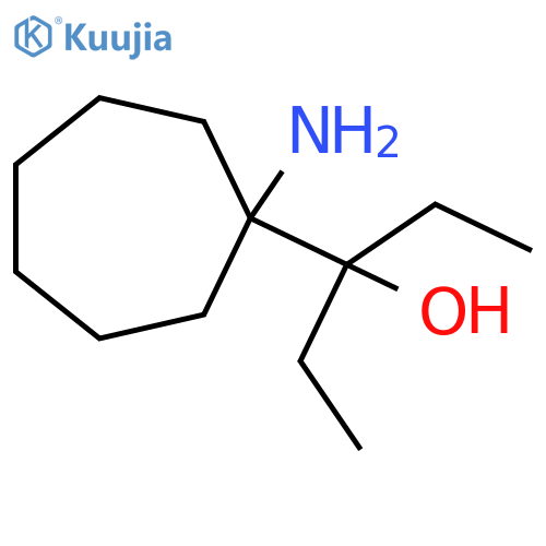 3-(1-aminocycloheptyl)pentan-3-ol structure