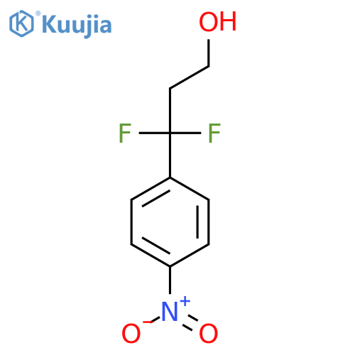 3,3-Difluoro-3-(4-nitrophenyl)propan-1-ol structure