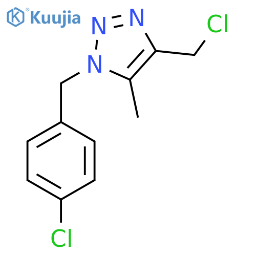 4-(chloromethyl)-1-(4-chlorophenyl)methyl-5-methyl-1H-1,2,3-triazole structure