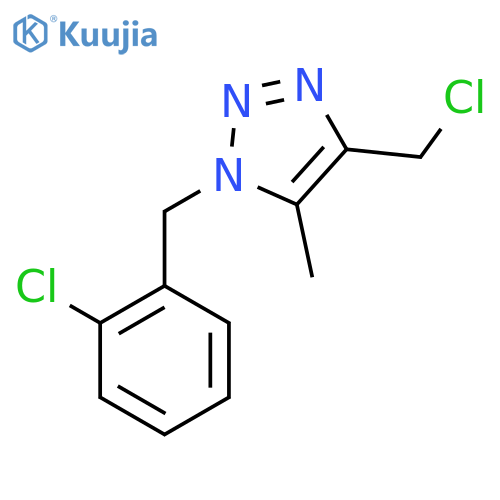 4-(chloromethyl)-1-(2-chlorophenyl)methyl-5-methyl-1H-1,2,3-triazole structure