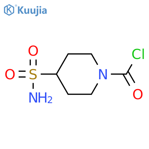 4-sulfamoylpiperidine-1-carbonyl chloride structure