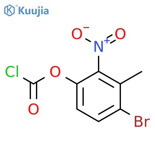 4-Bromo-3-methyl-2-nitrophenyl chloroformate structure