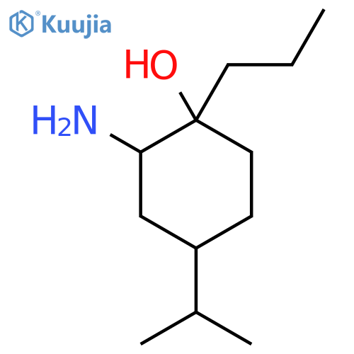 2-amino-4-(propan-2-yl)-1-propylcyclohexan-1-ol structure